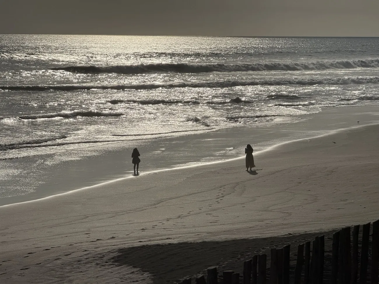 The Pacific at sunset, off the beach at Las Peñitas